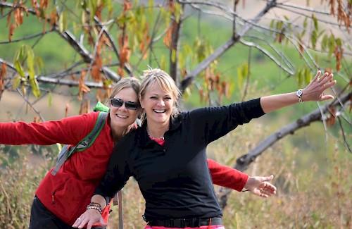 Happy hikers