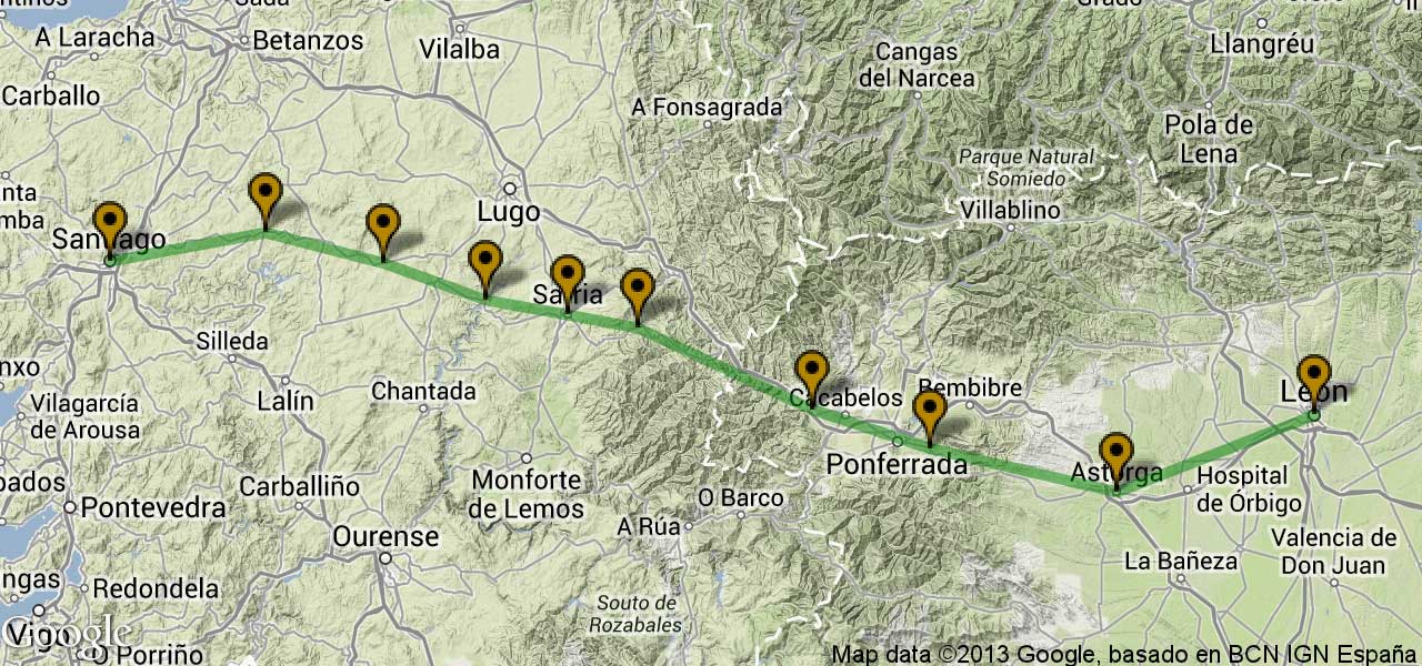 From León to Santiago de Compostela Duperier's Authentic Journeys